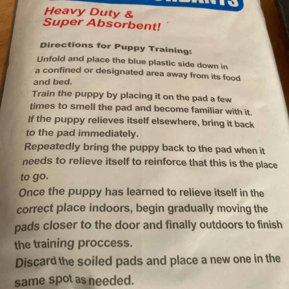 Puppy training pads - 2 packs